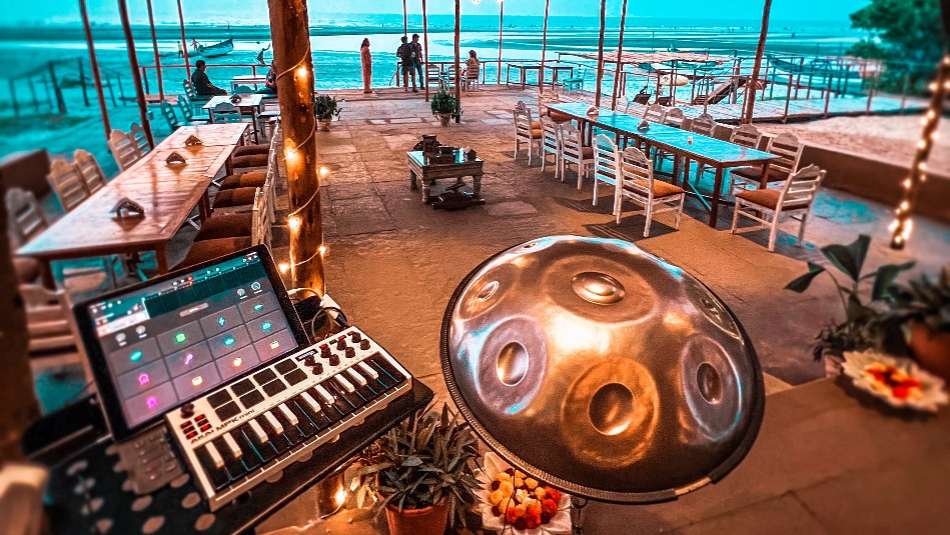 Sea-facing terrace at Chia Lounge