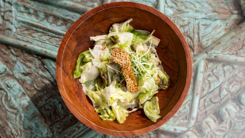 Fresh salad served at Chia Lounge