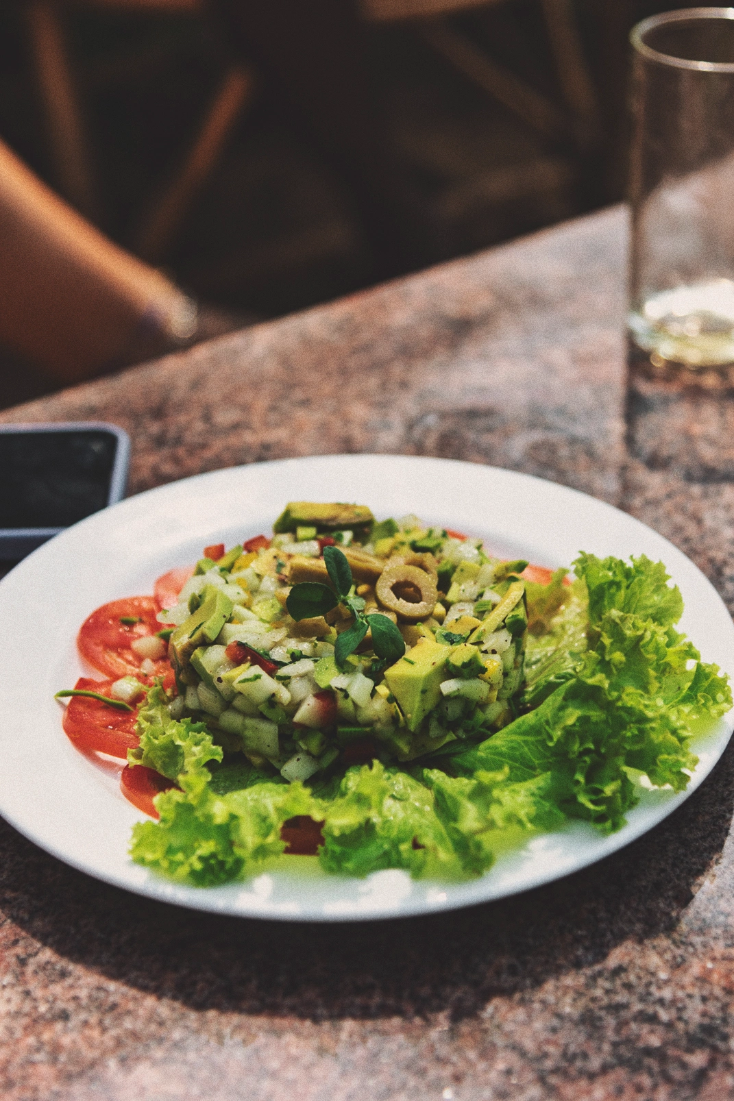 Fresh salad at Chia Lounge